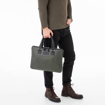 Деловая сумка для ноутбука Anson Green/Black