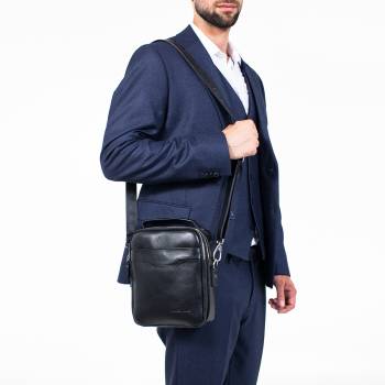 Сумка мужская через плечо Ascot Black
