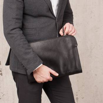 Кожаная папка Bampton Black