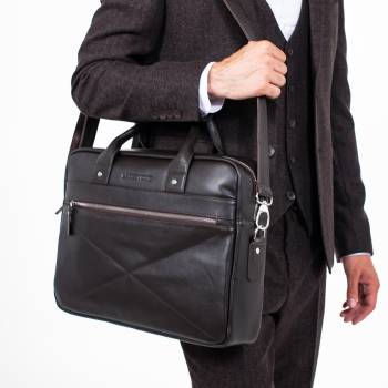 Деловая сумка Bartley Brown для ноутбука из кожи