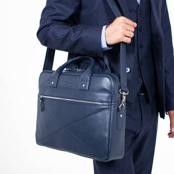 Деловая сумка Bartley Dark Blue для ноутбука