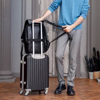 Мужской кожаный рюкзак Blandford Black