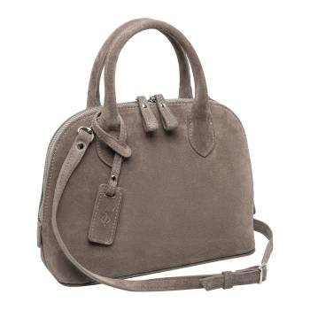Женская сумка Clarissa Light Grey Suede