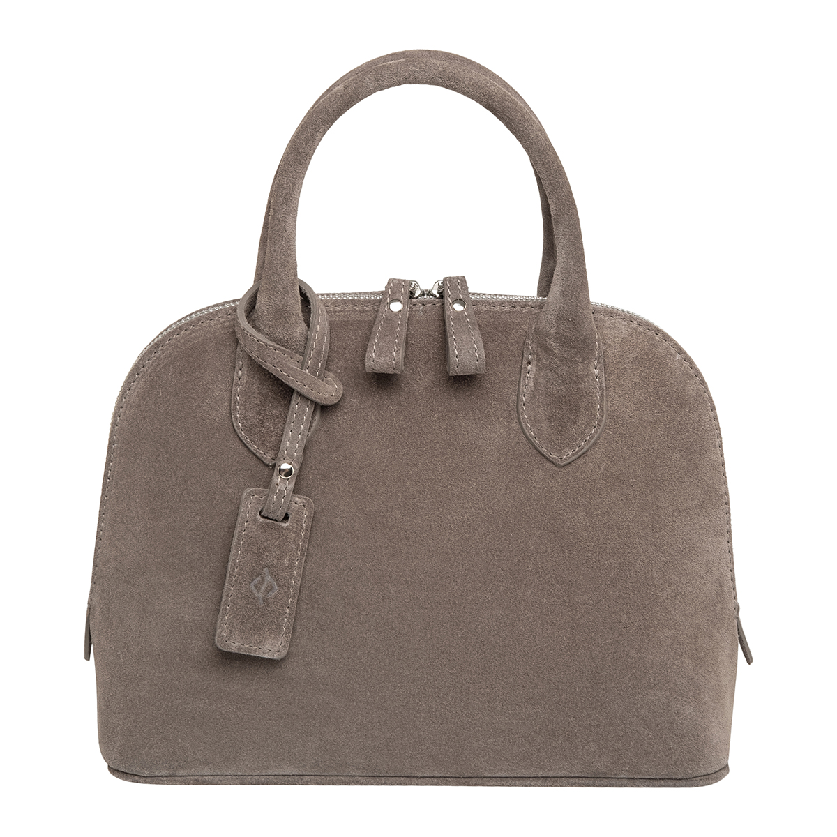 

Женская сумка Clarissa Light Grey Suede