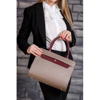 Женская кожаная сумка Darnley Taupe