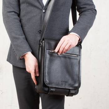 Мужская сумка через плечо Denston Black