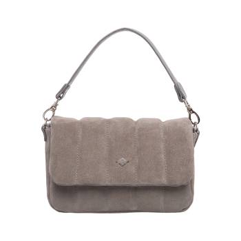Женская сумка Elinor Light Grey Suede
