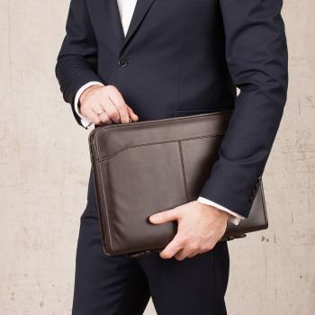 Кожаная папка для документов Elmdale Brown