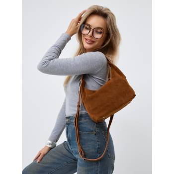 Женская сумка Esme Camel Suede