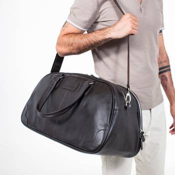 Кожаная дорожная сумка Jutland Brown