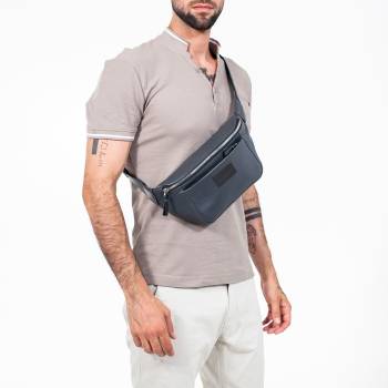 Поясная сумка Lee Grey/Black