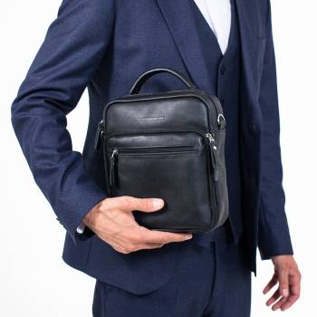 Мужская сумка через плечо Logan Black