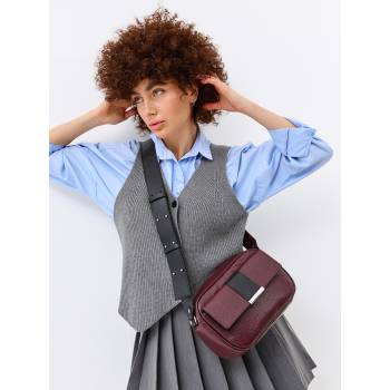 Женская сумка Marella Burgundy/Black