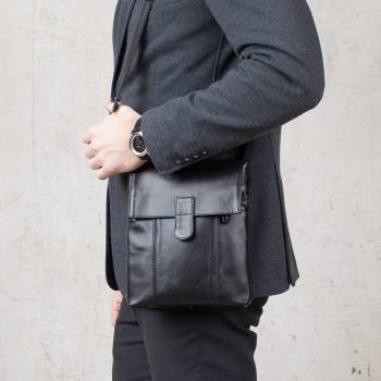 Мужская сумка через плечо Monkton Black