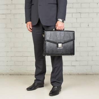 Портфель Richeson Black Caiman
