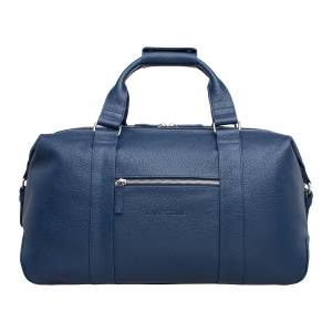Кожаная дорожно-спортивная сумка Woodstock Dark Blue